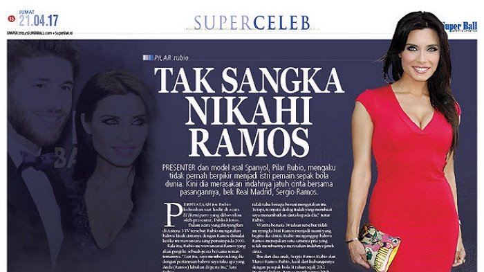 Pilar Rubio Tidak Menduga Bisa Jatuh Cinta pada Sergio Ramos