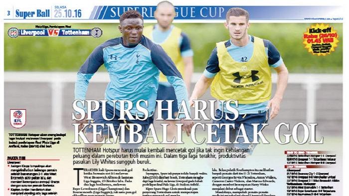 Tottenham Hotspur Harus Kembali Cetak Gol