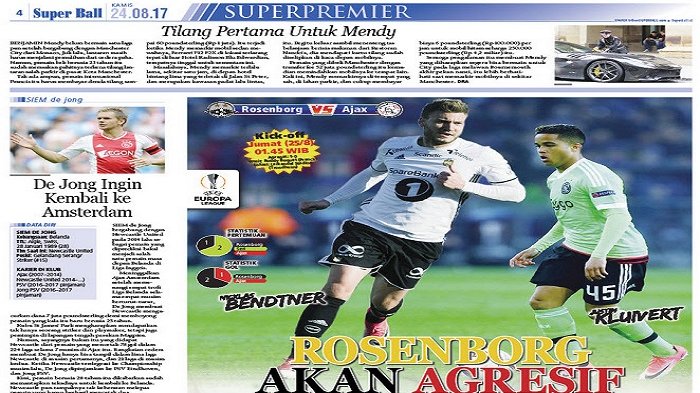 Rosenborg Akan Tampil Lebih Agresif Kontra Ajax
