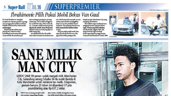 Leroy Sane Milik Manchester City