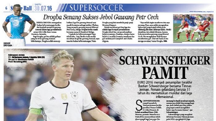 Bastian Schweinsteiger Pamit Tinggalkan Timnas Jerman
