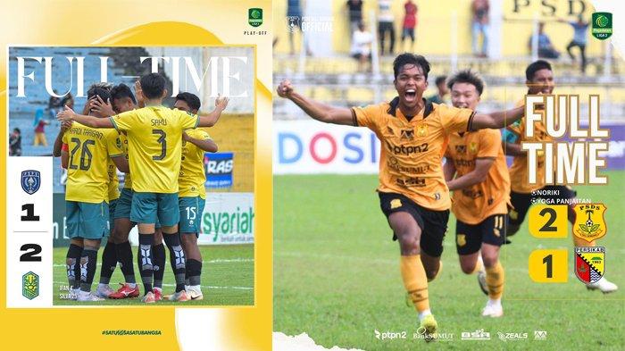 Hasil Liga 2 Play-off Degradasi, Nusantara United FC Sempurna, PSDS Rebut 3 Poin Pertama