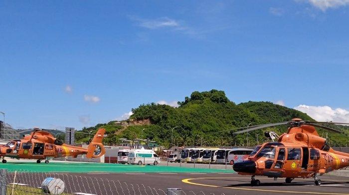 Helikopter Basarnas Siaga Amankan MotoGP Mandalika 2022, Sempat Beri Salam Hangat Sebelum Mendarat