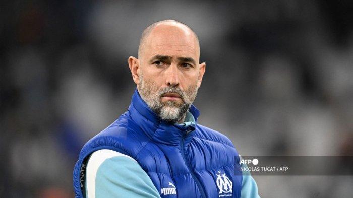Pelatih kepala Marseille Igor Tudor terlihat menjelang pertandingan sepak bola L1 Prancis antara Marseille (OM) dan Montpellier di stadion Velodrome di Marseille, pada 31 Maret 2023. NICOLAS TUCAT / AFP