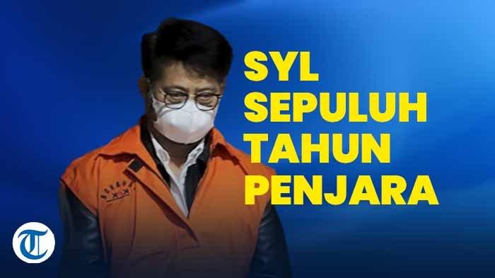 Mantan Menteri Pertanian RI, Syahrul Yasin Limpo (SYL) dijatuhi hukuman 10 tahun penjara, dengan denda Rp 300 juta, serta uang pengganti Rp 14 miliar dan USD 30 ribu oleh majelis hakim Pengadilan Tindak Pidana Korupsi (Tipikor) Pengadilan Negeri (PN) Jakarta Pusat, Kamis (11/7/2024).