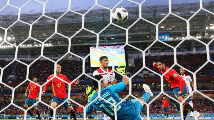 Turun Minum, Spanyol Diimbangi Maroko 1-1