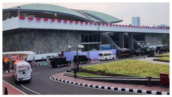 Suasana di Kompleks Parlemen jelang Sidang Tahunan MPR RI 2024 dan Sidang Bersama DPR-DPD RI, Jumat (16/8/2024).