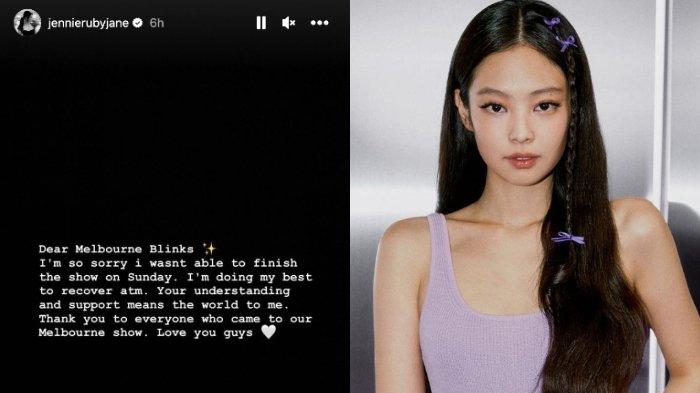 Jennie BLACKPINK Meminta Maaf kepada Penggemar karena Mendadak Tinggalkan Panggung di Tengah Konser