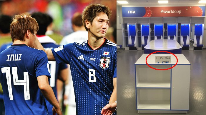 Tersingkir di Piala Dunia 2018, Ada Secarik Kertas Kecil di Meja Ruang Ganti Jepang, Apa Tulisannya?