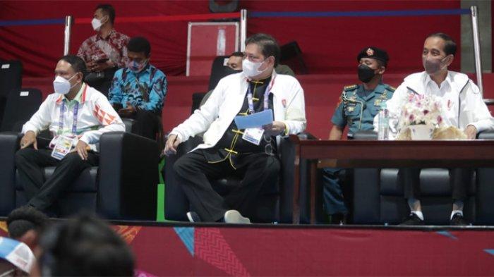 Menpora Zainudin Amali dan Menko Airlangga Dampingi Jokowi Saksikan Pertandingan Wushu