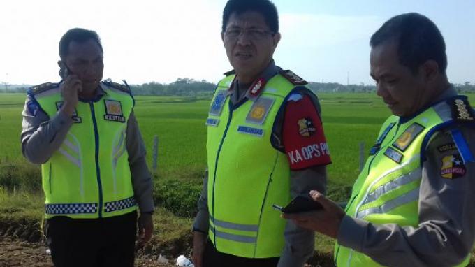 Kakorlantas Pantau Tol Fungsional Brebes-Semarang Sebelum Ditutup untuk Pemasangan Rambu Arus Balik