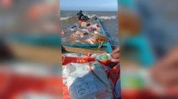 Beras Beras Bansos 3,69 Ton Basah akibat Perahu Karam di Maluku, PT Pos dan Bulog Kirim Pengganti