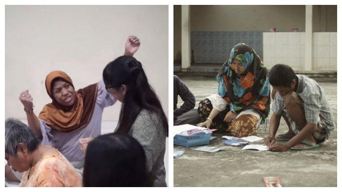 Kegiatan orang dengan masalah kesehatan (ODMK) dengan para relawan Griya Schizofren di Griya PMI Peduli, Surakarta.