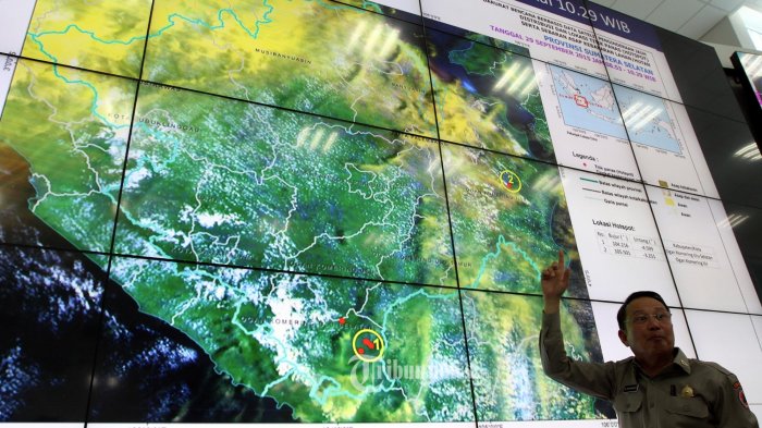 14 Titik Panas Terdeteksi di Wilayah Sumatera