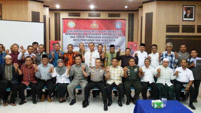 Tokoh Pontianak dan Kubu Raya Lakukan Deklarasi Damai Antar Umat Beragama