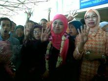 Khofifah Gerilya Sosialisasi Nomor Urut 4