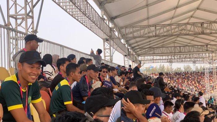 Syahrul Trisna dan Skuad Persikabo 1973 Antusiasi Nonton Jakarta E-Prix 2023