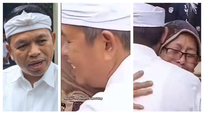 TEMUI KORBAN BANJIR - Akhirnya Gubernur Jawa Barat Dedi Mulyadi berhasil bertemu dengan keluarganya yang jadi korban banjir parah di Aceh. Dedi Mulyadi membagikan momen haru pertemuannya dengan keluarganya, Teh Dedeh yang jadi korban banjir di Aceh, Sabtu (6/12/2025). Dedi sempat hilang kontak dengan Teh Dedeh sekeluarga.