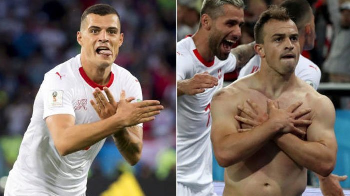 2 Selebrasi Gol Pemain Swiss yang Sama di Gawang Serbia Tuai Kontroversi, Apa Makna Sebenarnya?