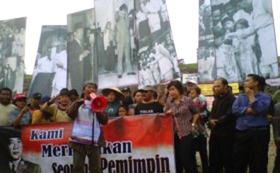 Korban Lumpur Lapindo Jalan Kaki dari Sidoarjo ke Jakarta