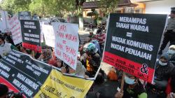 Tanah Dibeli Murah, Ratusan Korban Jalan Tol Demo Bupati Jombang