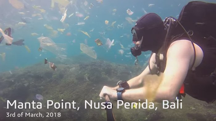 Viral di Luar Negeri, Video Ini Gambarkan Bobroknya Pelestarian Laut di Bali, Penuh Sampah!