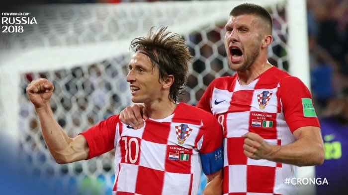 Kroasia vs Nigeria: Gol Bunuh Diri Etebo dan Penalti Luka Modric Bawa Kroasia Menang 2-0