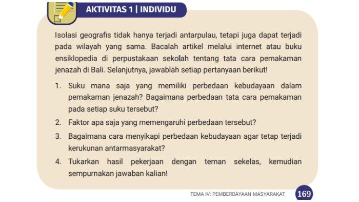 Kunci Jawaban IPS Kelas 7 Halaman 169 Kurikulum Merdeka Edisi Revisi, Pemakaman Jenazah di Bali