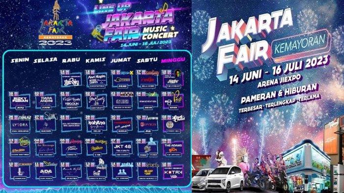 Daftar Artis yang Tampil di Jakarta Fair 2023 Lengkap dengan Jadwalnya