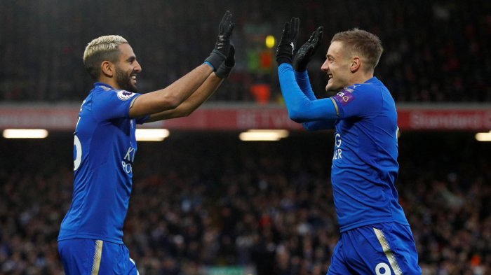 Liverpool vs Leicester City: Babak I The Reds Tertinggal 0-1 Berkat Gol Cepat Jamie Vardy