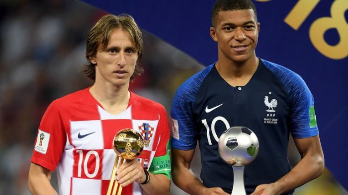Penghargaan Piala Dunia 2018: Luka Modric Menangkan Golden Ball, Mbappe Jadi Pemain Muda Terbaik