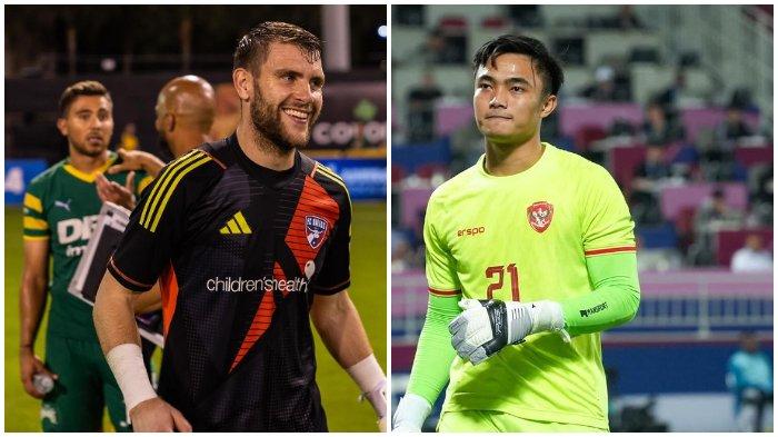 Kolase foto dua penjaga gawang Timnas Indonesia Maarten Paes dan Ernando Ari.