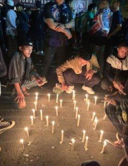 Gelar Doa Bersama dan Nyalakan 1.000 Lilin, BEM Nusantara Minta Tragedi Kanjuruhan Diusut Tuntas
