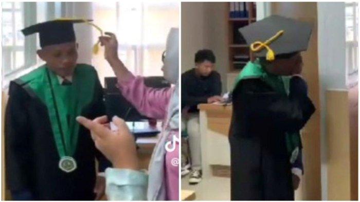 VIRAL Mahasiwa Telat Hadiri Acara Wisuda, Endingnya Diwisuda Sendirian di Tempat Tak Disangka-sangka