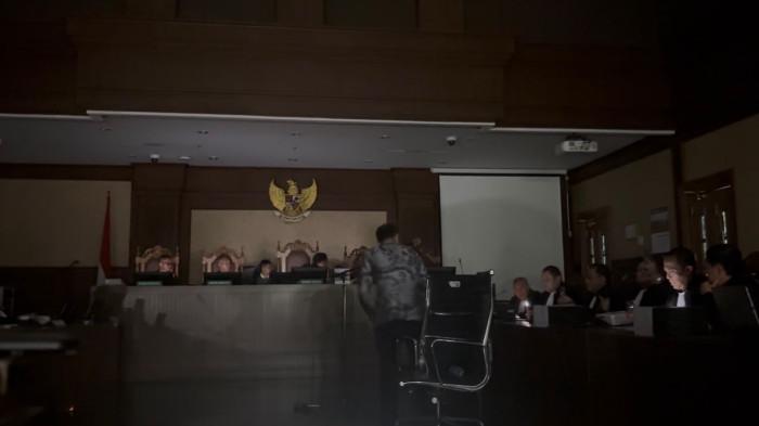 Ruang sidang Prof. Dr. H. Muhammad Hatta Ali di Pengadilan Tindak Pidana Korupsi (Tipikor) Jakarta Pusat mendadak mengalami pemadaman listrik, Selasa (2/6/2026).