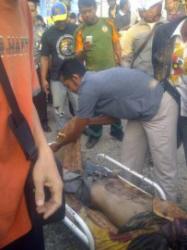 Jasad Solichin Tengkurap di Halaman Plaza Bajuin