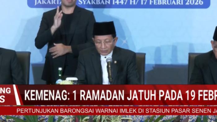 RAMADAN 2026 - Menteri Agama Nasaruddin Umar saat memimpin konferensi pers di Hotel Borobudur, Jakarta, Selasa (17/6/2026).