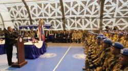 Menhan Ingatkan Prajurit Indobatt Rutin Memelihara Persenjataan