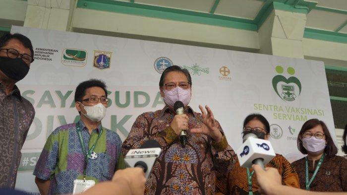 Menko Airlangga Ingatkan Masyarakat Tetap Patuhi Protokol Kesehatan