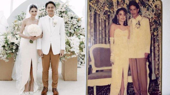 Menikah dengan Deva Mahenra, Mikha Tambayong Pakai Gaun Pengantin Ibunya