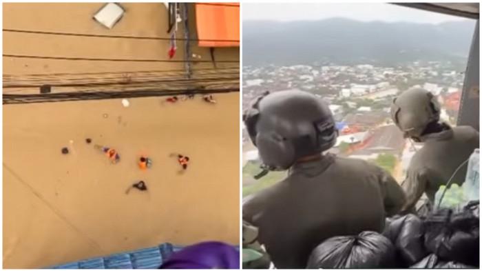 BANJIR THAILAND - Upaya militer Thailand mendistribusikan bantuan bagi korban banjir di wilayah Hat Yai pada Selasa (25/11/2025)