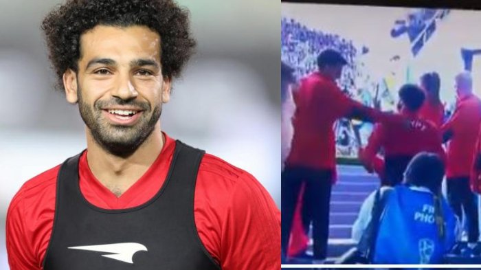 Tunjukkan Belum Sepenuhnya Pulih, Begini Ekspresi Kaget Mohamed Salah saat Cedera Bahunya di Pegang