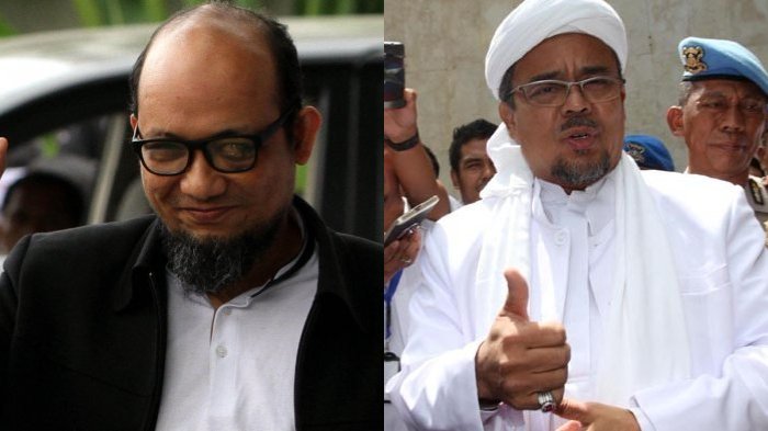 Perbedaan Penyambutan Kepulangan Rizieq Shihab dan Novel Baswedan