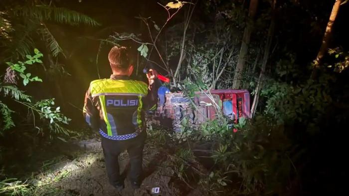 odong odong masuk jurang 10 meter di jambi