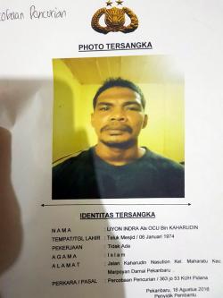 Otak Pelaku Pelarian Tahanan Mapolsek Bukit Raya Ditembak