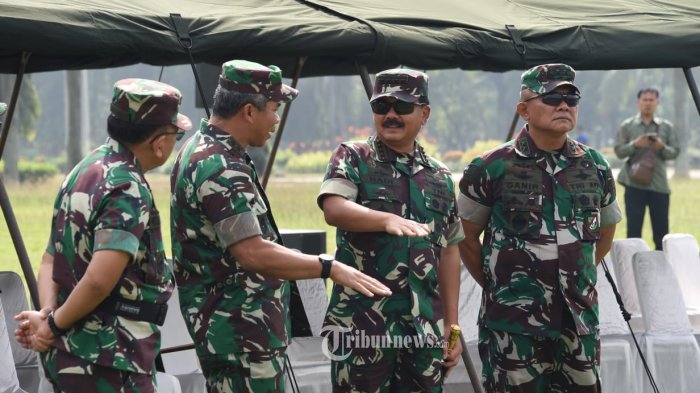 Panglima TNI Tinjau Latihan Pengamanan Tahap Penghitungan Suara Pemilu 2019