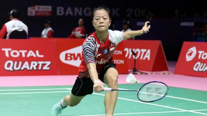 Indonesia Tertinggal 0-1 dari China Usai Fitriani Takluk di Penyisihan Grup Piala Uber 2018