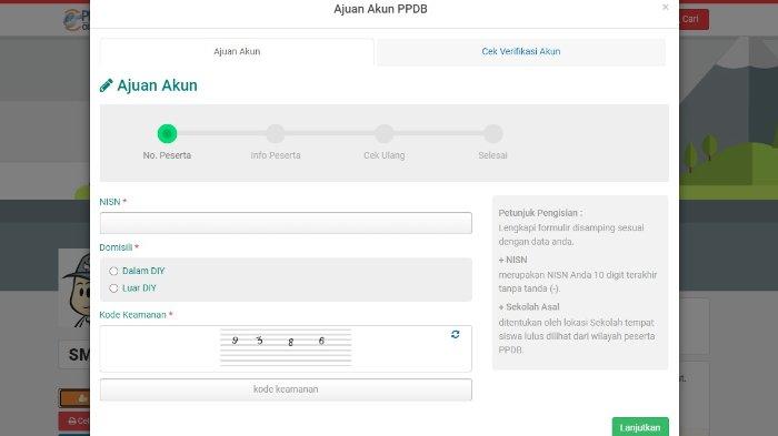 Cara Pengajuan Akun PPDB Jogja 2024 dan Aktivasi PIN/Token di Laman yogyaprov.siap-ppdb.com