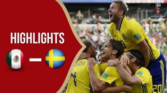 Hasil Pertandingan Piala Dunia 2018: Swedia Menang Telak dari Timnas Meksiko