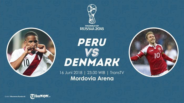 Jadwal Piala Dunia Laga Peru Vs Denmark Pukul 23.00 WIB: Ajang Pembuktian Paolo Guerrero